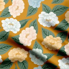 floral wandering into the meadow 05 Print Fabric