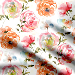 big flowers allover Print Fabric