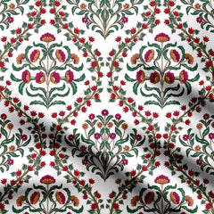 flower in pattern Print Fabric