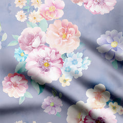 classicle flower buttas Print Fabric