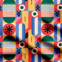 geometric design Print Fabric