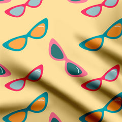 Colorful sunglasses Cotton Fabric