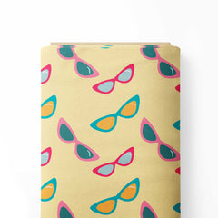 Colorful sunglasses Cotton Fabric