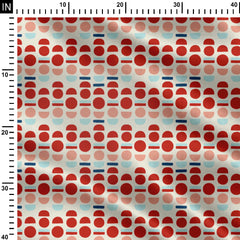 Dots and dashes Pattern color 2 Print Fabric