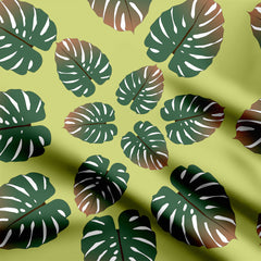 Monstera design Print Fabric