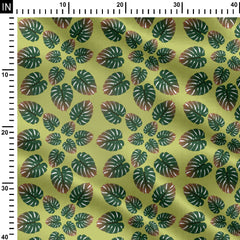 Monstera design Print Fabric