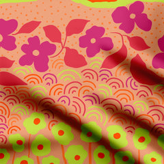 Blossoming Tiers Print Fabric