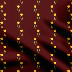 Maroon Floral Print Fabric