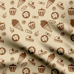 Ice cream Print Fabric