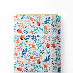 botanical flower version 1 Print Fabric