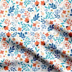 botanical flower version 2 Print Fabric