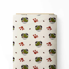 Blushing Frog Print Fabric