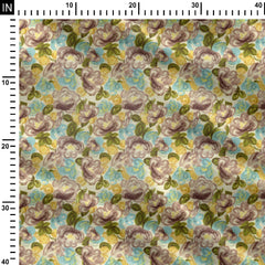 dusty floral allover Print Fabric