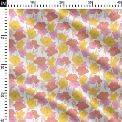 big floral and simply pattern Print Fabric