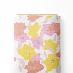 big floral and simply pattern Print Fabric