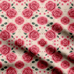 Rose Geo Print Fabric