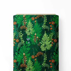 flower with jungle Print Fabric