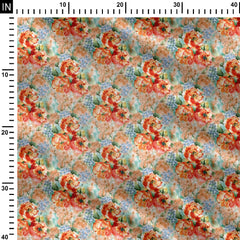 abstract flower pattern Print Fabric