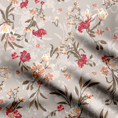 tropical flower style Print Fabric