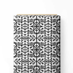 Black & White Design Print Fabric