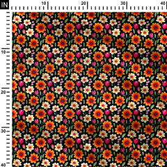 Color Floral 2 Print Fabric