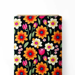 Color Floral 2 Print Fabric