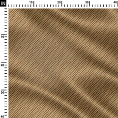 Sand Zig Zag Print Fabric