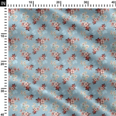 vintage style floral Print Fabric