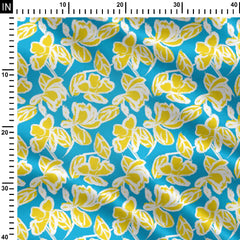 bruch effect floral Cotton Fabric