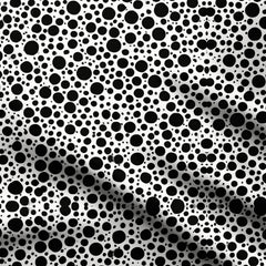 Black & White Dots Print Fabric