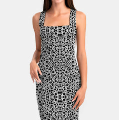 Black & White Dots Print Fabric