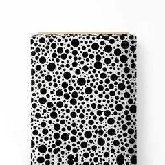 Black & White Dots Print Fabric