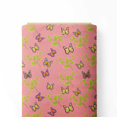 Butterfly garden Print Fabric