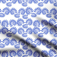 Blue Sea Print Fabric