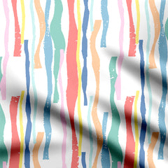 colourfull strips Print Fabric