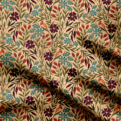 Witchy wildflowers Print Fabric