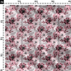 big and abstract flower Print Fabric