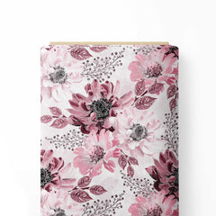 big and abstract flower Print Fabric