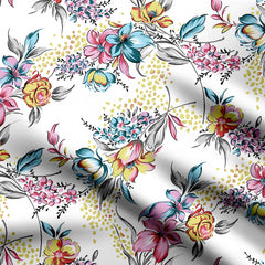 new art flower Print Fabric