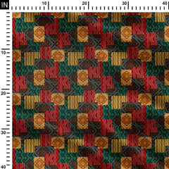 multy and dusty bandhni Print Fabric