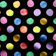 polka dot with water colour effect Print Fabric