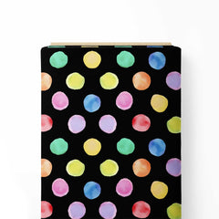 polka dot with water colour effect Print Fabric