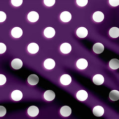polka purple dot Print Fabric