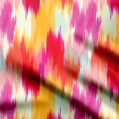 colour brush Print Fabric