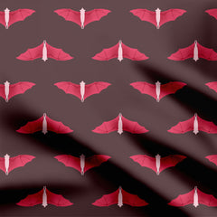 Flying Bats_Ruby red Russet palette Print Fabric