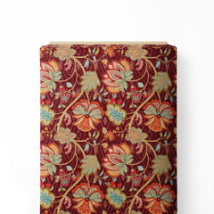 floral well vintage style Print Fabric