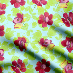 Nagchampa flowers Print Fabric