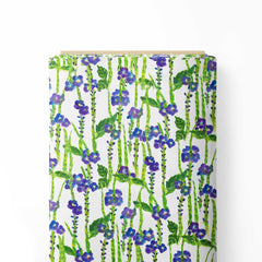 Blue Floral Dream Print Fabric