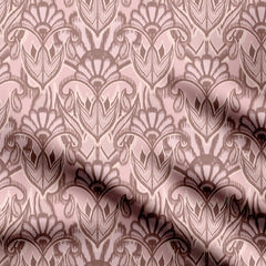 Pink neon bohemian zigzag Ikat