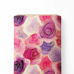 roses multicolours Print Fabric